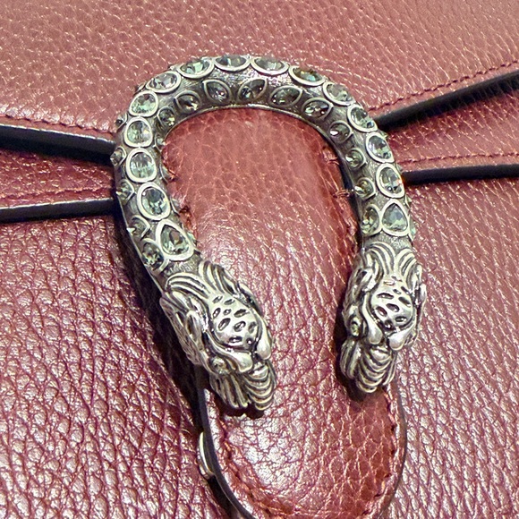 Gucci Dionysus leather handbag Burgundy Crossbody Bag - Picture 3 of 10